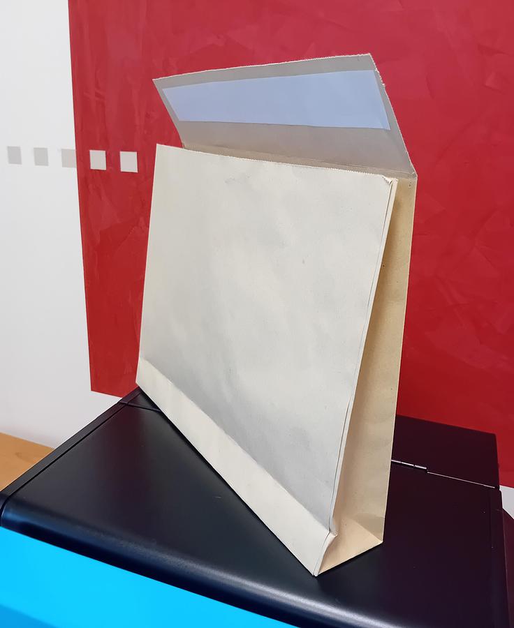 Used HOLWEG ROTABLOK SOS | Paper Bag Machine – Square-Bottom Bags with Flap, adhesive strip - with in-line 3 Colour Flexo