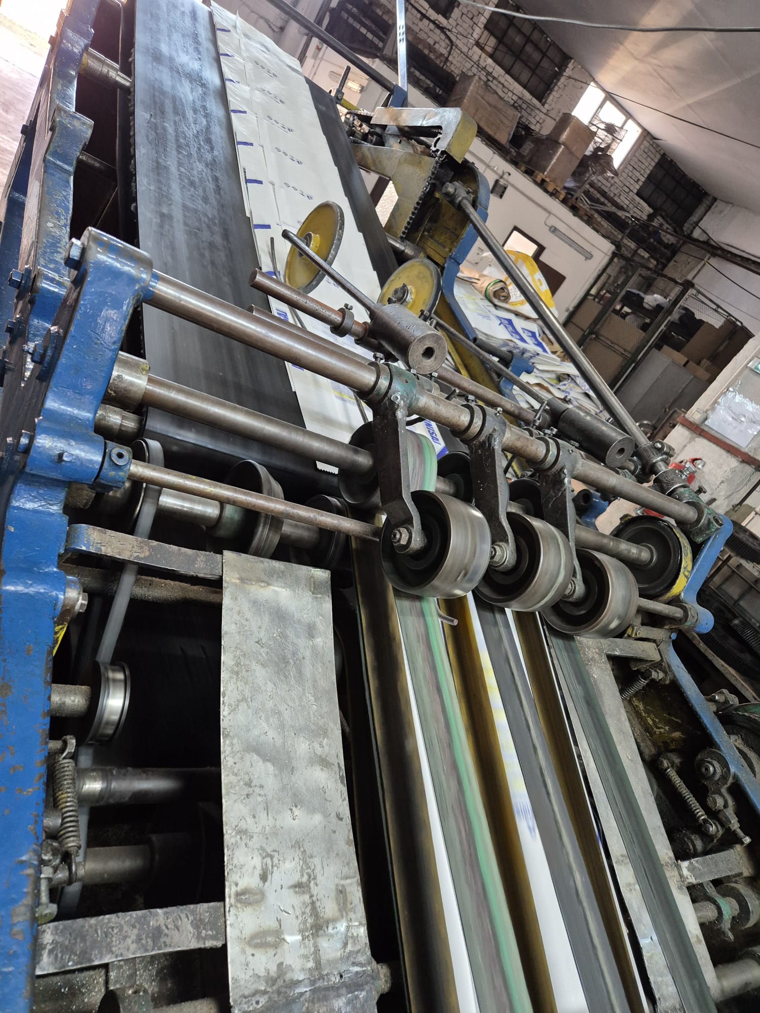 Used (visible in production) 1962 WINDMÖLLER & HÖLSCHER (W&H) AM 1130/65 | Tuber for paper sack