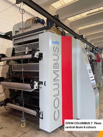 Used 1995 OFEM Columbus 7 - C.I flexo 6 colours (1200 mm)