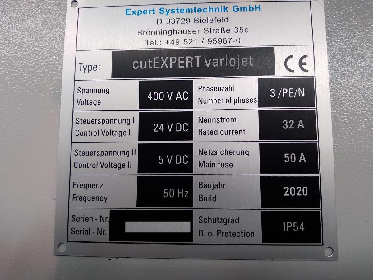 Used 2016 CUT EXPERT VARIOJET | waterjet cutter