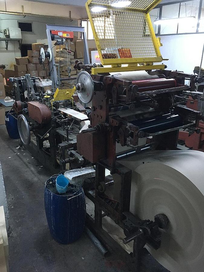 Used HOLWEG Cross bottom (hexagonal) paper bag making machine