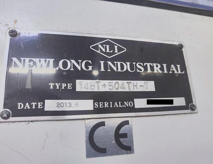 Used 2013 NEWLONG 148T+504 TH-7 | square bottom paper bag making machine with twisted handles unit