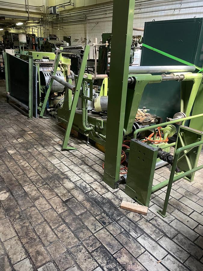 Used (disassembled & stored in warehouse) WINDMÖLLER & HÖLSCHER (W&H) Triumph 5A/SM | square bottom paper bag making machine (with flat handle unit)