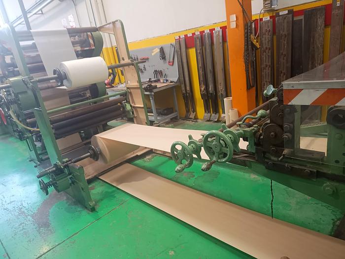Used (visible in production) W&H TRIUMPH 3 with in-line 3 col. flexo | Square bottom paper bag making machine (1/2 plies bags)