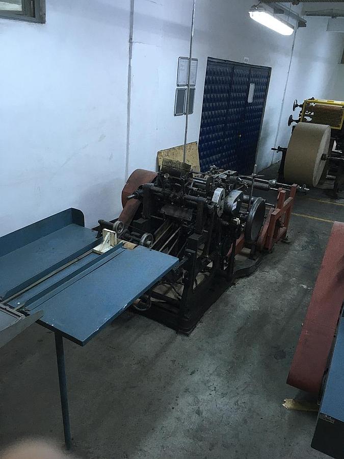 Used HOLWEG Cross bottom (hexagonal) paper bag making machine
