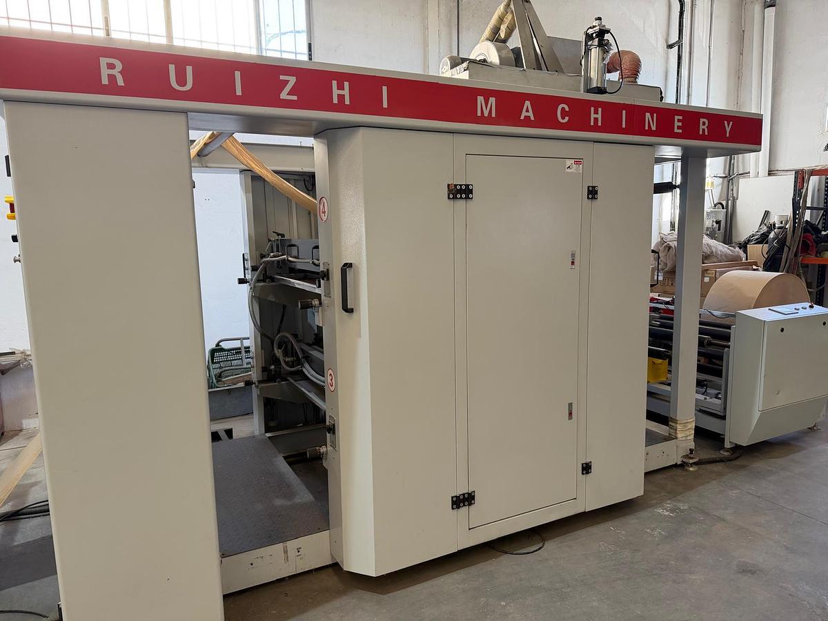 Used 2023 MTED RZJD-350J Flat and Satchel Paper Bag Machine with window unit and 4 Colors in-line flexo