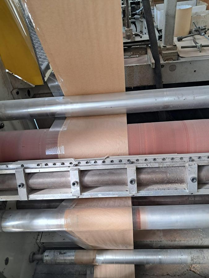 Used (visible in production) 2008 HOLWEG HOLWEG RS 26 Servotech | flat satchel paper bag making machine with window unit and in line flexo