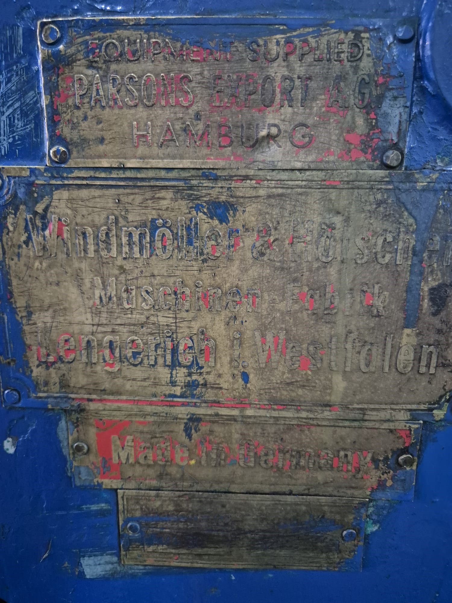 Used (visible in production) 1962 WINDMÖLLER & HÖLSCHER (W&H) AM 1130/65 | Tuber for paper sack