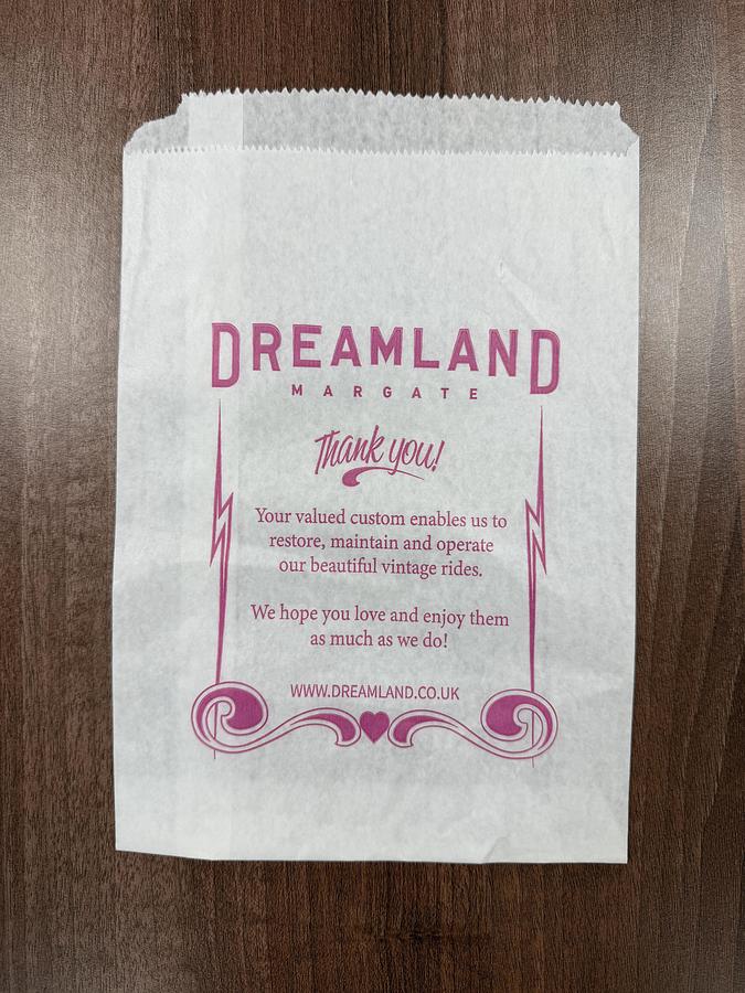 Used (visible in production) COBDEN CHADWICK No. 1 1/2  Flat & satchel paper bag making machine with 2 col. flexo