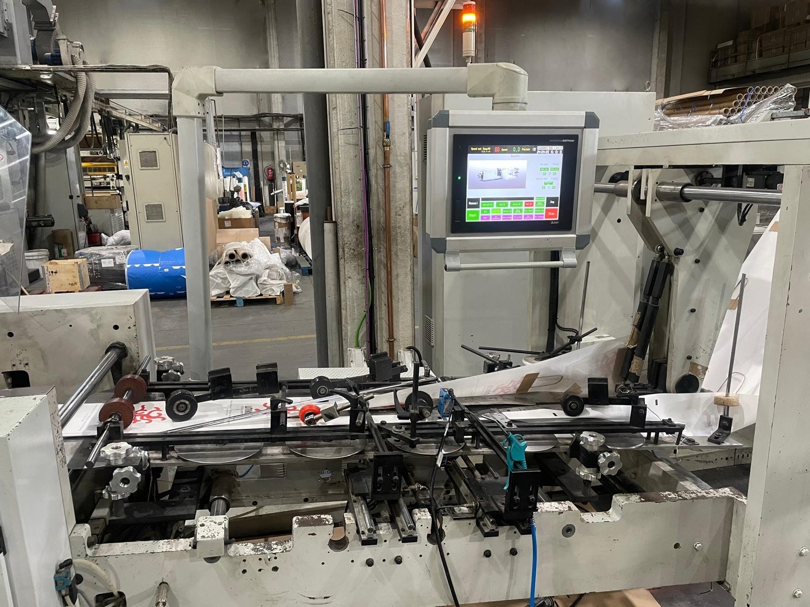 Used 2017 SUNHOPE SBH450-5HD Square bottom paper bag making machine ieth twisted handles unit