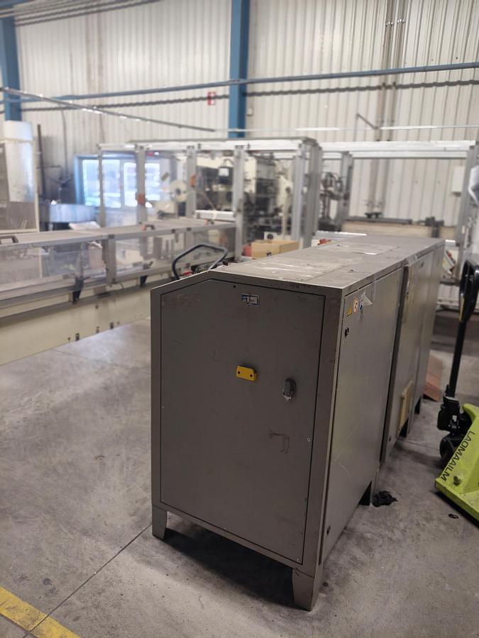 Used 1997 FABIO PERINI Automatic Toilet Roll Line + 1998 CASMATIC Tissue roll Packing Unit