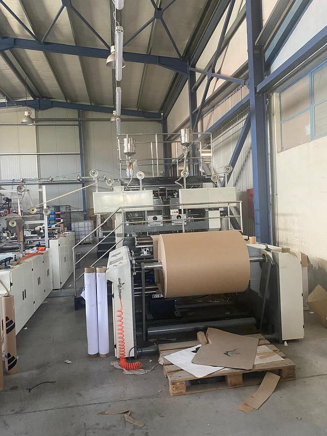 Used (visible in production) 2023 ZNEP ZD-F450Q |  Automatic TWISTED & FLAT handles shopping bag making machine (2 handles unit)
