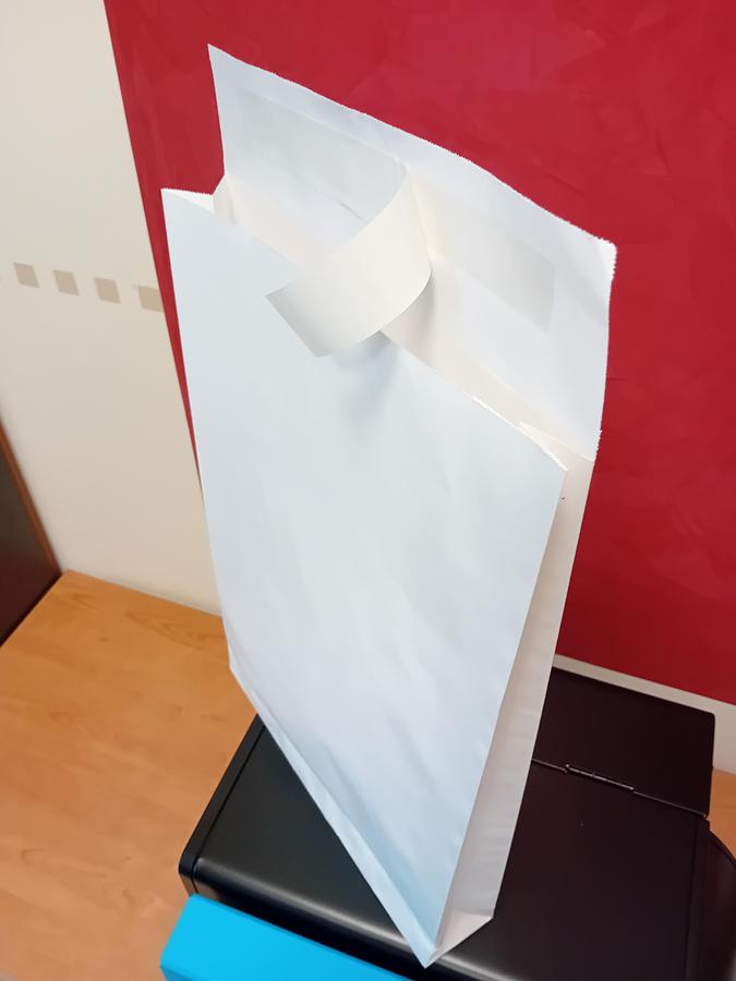 Used HOLWEG ROTABLOK SOS | Paper Bag Machine – Square-Bottom Bags with Flap, adhesive strip - with in-line 3 Colour Flexo