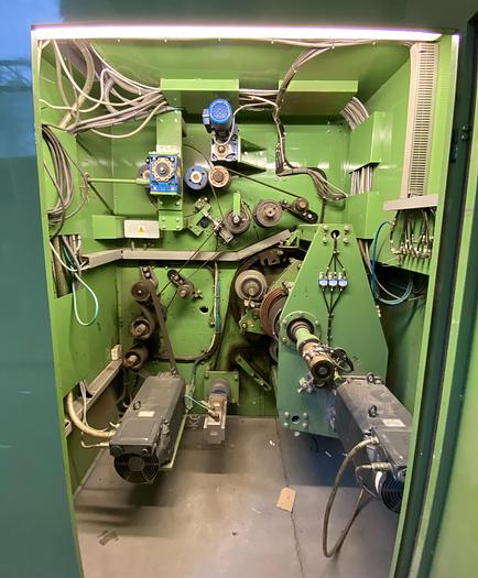 Used (visible in production) 2000 Dusenbery Europe Ltd. slitter rewinder mod. 375