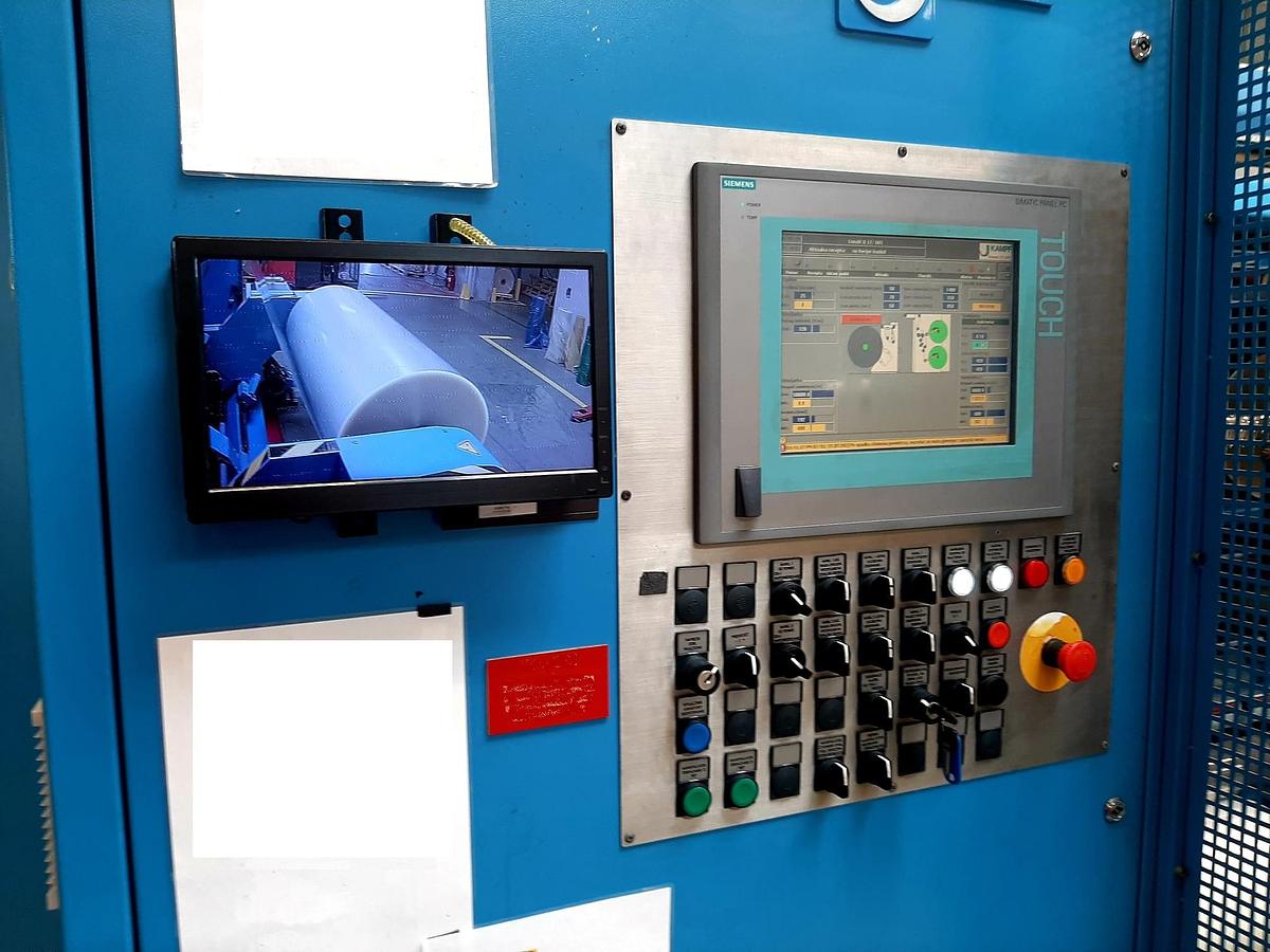 Used (visible in production) KAMPF Conslit II 20/085 | Slitter-Rewinder (2050 mm)