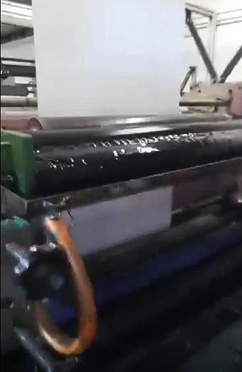 Used (visible in production) 2002 MANZONI Seriana 40 with 4 col. flexo - Flat & satchlel paper bag making machine