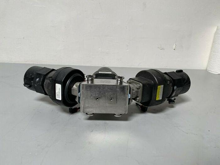 Used 3 ITT Pure-Flo A209 Stainless Steel Diaphragm Valves w/ Position Monitor