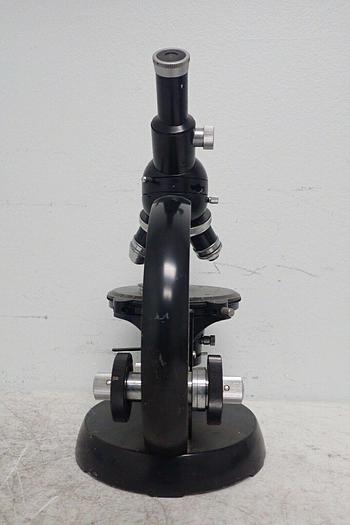 Used Carl Zeiss POL Monocular Microscope with 4 POL Objectives