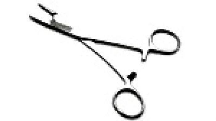 Used Holder Suture Needle and Scissor Olsen-Hegar 140mm (5-1/2in)