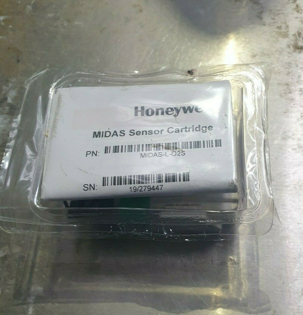 Used HONEYWELL  MIDAS-L-O2S Oxygen O2 Sensor Cartridge (rbd2.1b5)