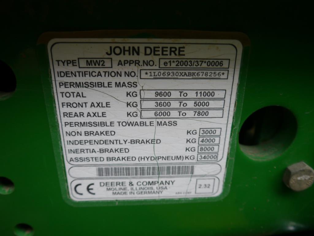 Used John Deere 6930 Premium 4wd Tractor