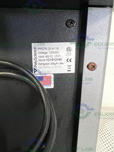 Used PolyScience  PP07R-20-A11B 7 Liter Refrigerated Circulator, -20°C to 200°C