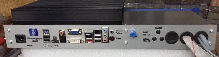 Ersatz Industrie PC 1 Client 1, Liftsteuerung, PC B1124 Info Tain BS Tableau, neuwertig -80%