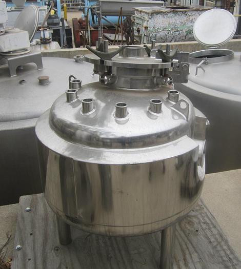 Used Tank, 18 Gallon, 45 PSI, Jacketed, 316L Stainless Steel, 22" x 16", Precision, DT/DB
