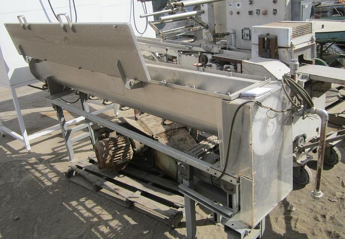 Used Blancher, Screw, 9" x 8', 316 Stainless Steel, Rietz, Thermascrew, Steam #S739222