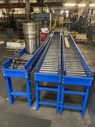Used Lewco Gravity Flow Roller Conveyors