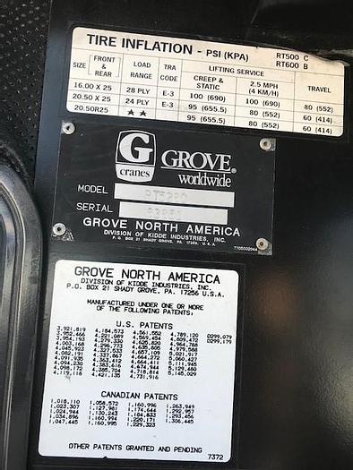 Used 1996 GROVE RT528C ALL TERRAIN 28 TON CRANE - C83851