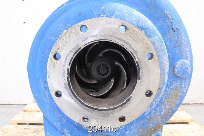 Used Goulds 3175 Pump, 6x8x18, 5-Vane 16" Stainless Steel Impeller, SS Casing #23411