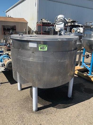 Used 250 Gallon Groen Jacketed Steam Mix Kettle with Agitator