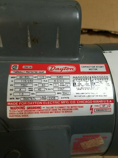 Dayton 6K182L Industrial Motor