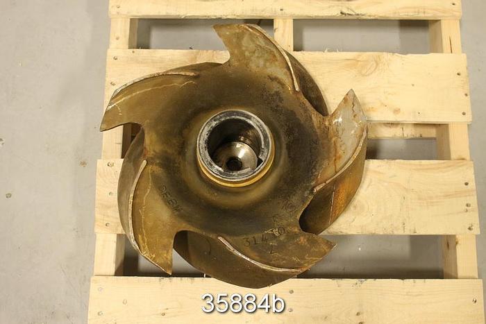 Used Goulds 3175 Pump Impeller, 5 Vane, 18" Diameter #35884