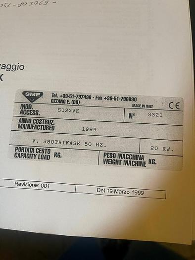 Usato LAVATRICE SIMPLEX 1200