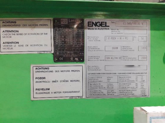 Gebruikt Engel ES 500/110 HL-Victory I Injection Moulding I 2000