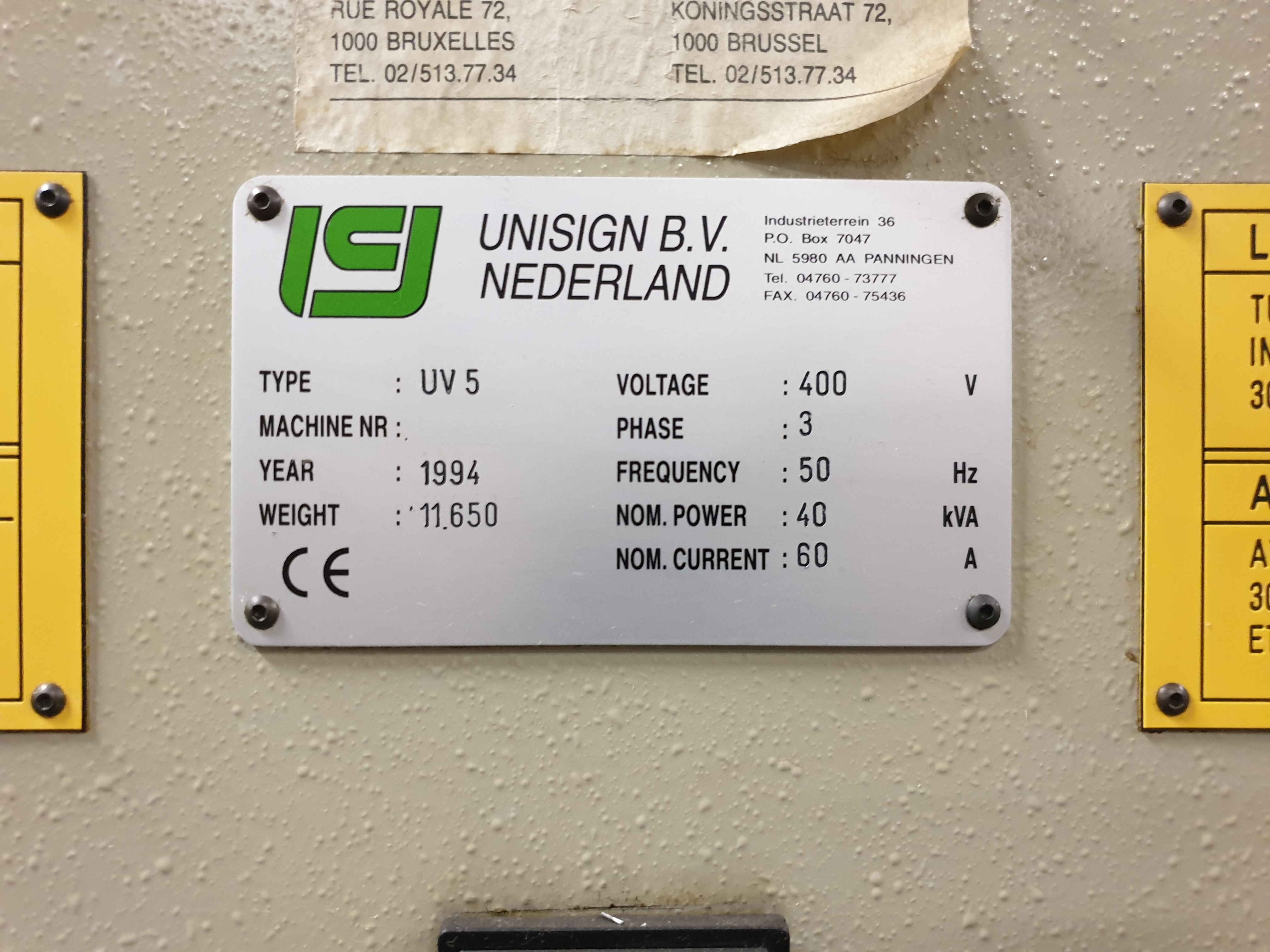 Gebruikt UNISIGN UNIVERS 5