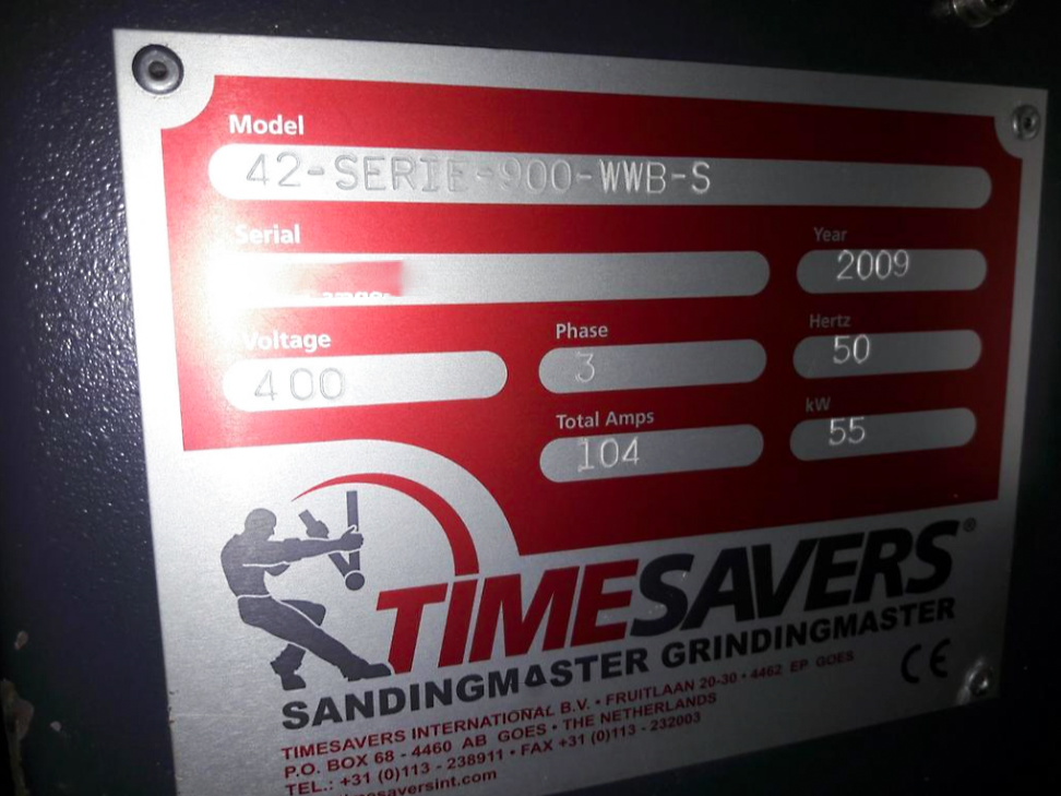 Usado Timesavers 42 SERIE 900 WWB S - Rectificado - 2009