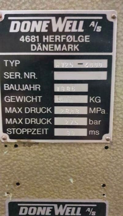 Usado DONEWELL A 125 4000 - 1986