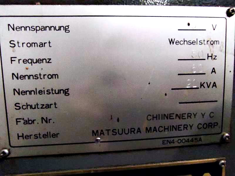 Gebruikt Matsuura RA2 - CNC Verticale bewerkingscentra - 1990