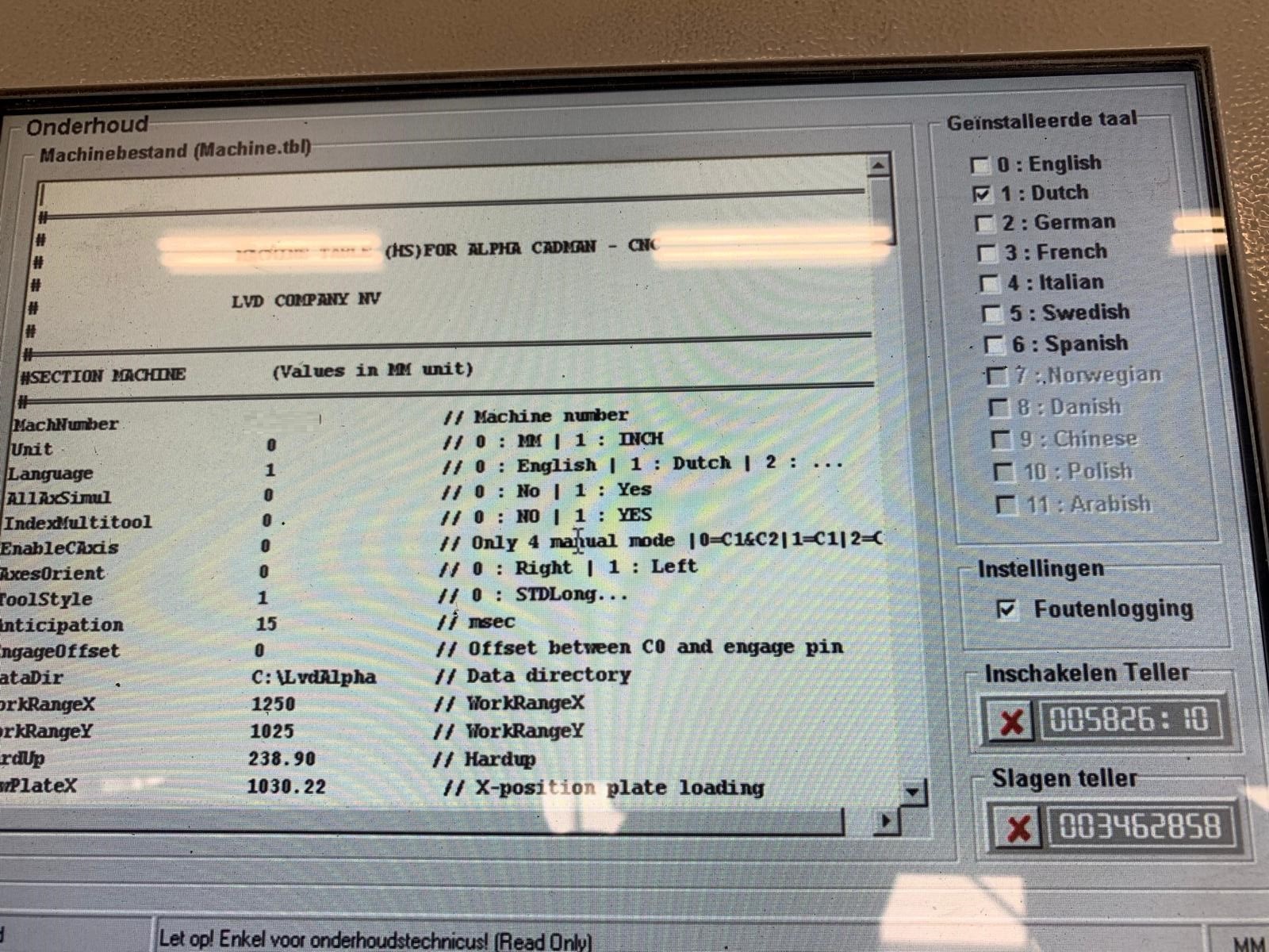 Gebruikt LVD Alpha 1012