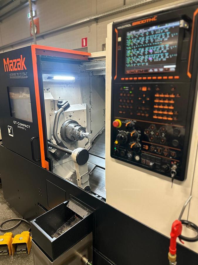 Used Mazak QT-Compact 200MSY L I CNC Lathe I 2017