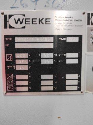 Usado Weeke Optimat BP 100 I Centro de mecanizado CNC I 1999