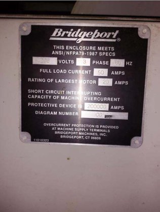 Usado Bridgeport Torq Cut 22 - Centro de Mecanizado Vertical - 1996