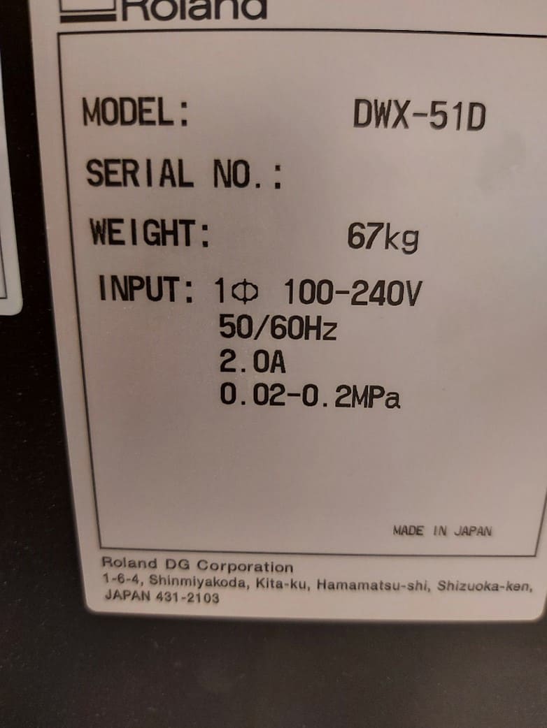 Gebruikt Roland DWX 51 D - 3D-printer - 2016