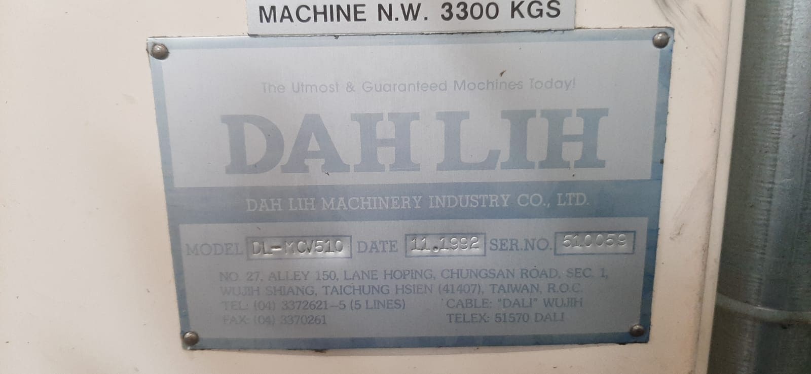Gebruikt Dahlih DL MCV 510 - CNC Verticaal Bewerkingscentrum - 1992