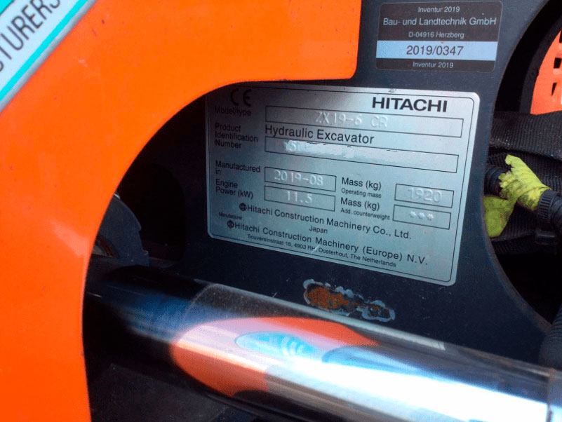Gebruikt Hitachi ZX 19-6 - Mini graafmachine - 2019