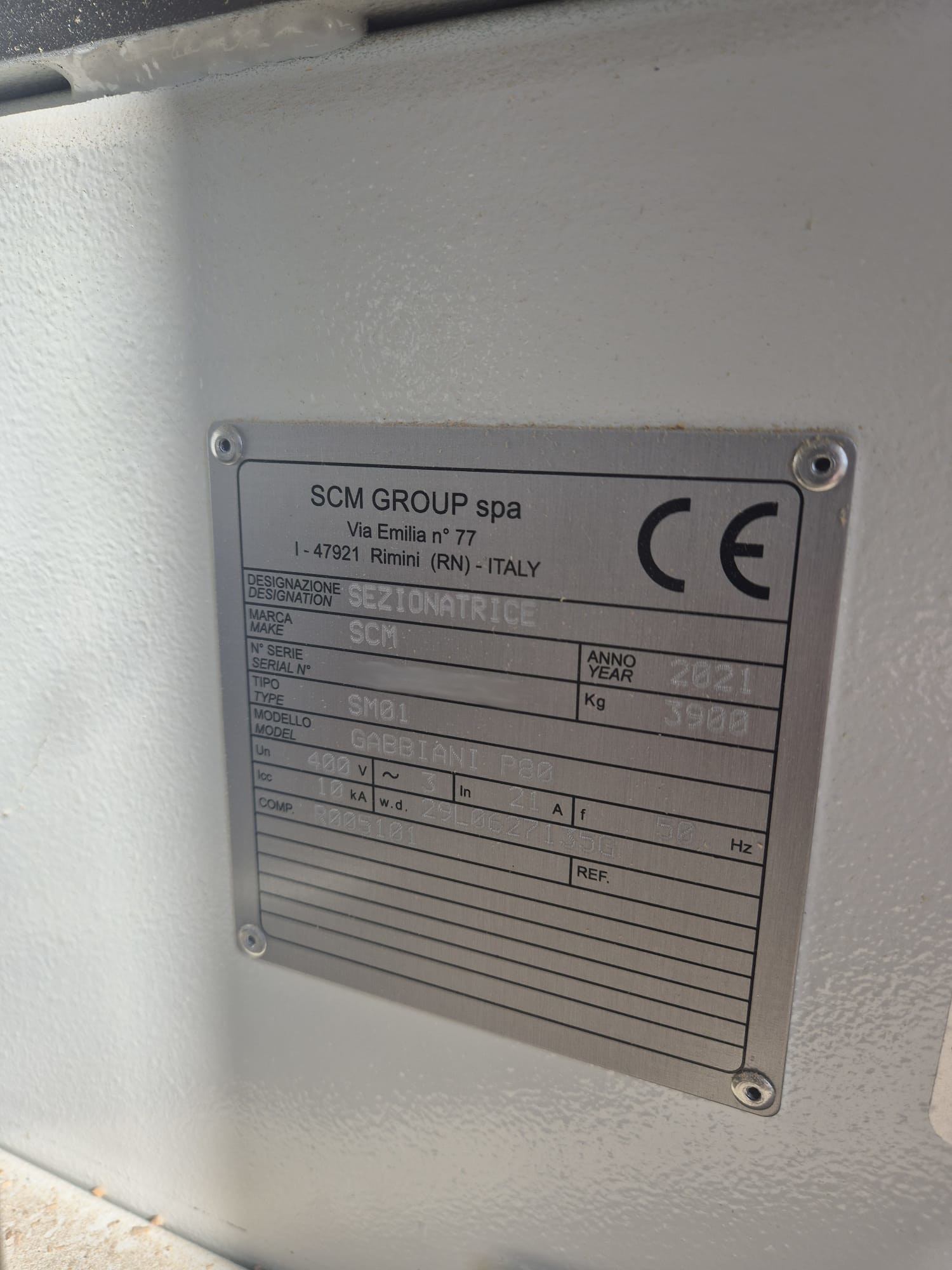 Used SCM Gabbiani P80 I Beam Saw I 2021