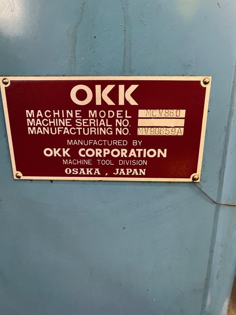 Used OKK MCV 860 I Vertical Machining Center I 2002